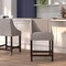Flash Furniture Carmel Series Grey Fabric/Wood Stool, 24" CH-182020-24-LTGY-F-GG - alternate 1